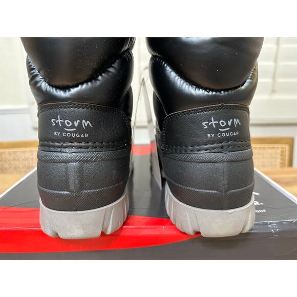Storm By Cougar Cardiff Winter Black Boots Size 8 NIB Textile Upper Waterproof - Picture 10 of 15